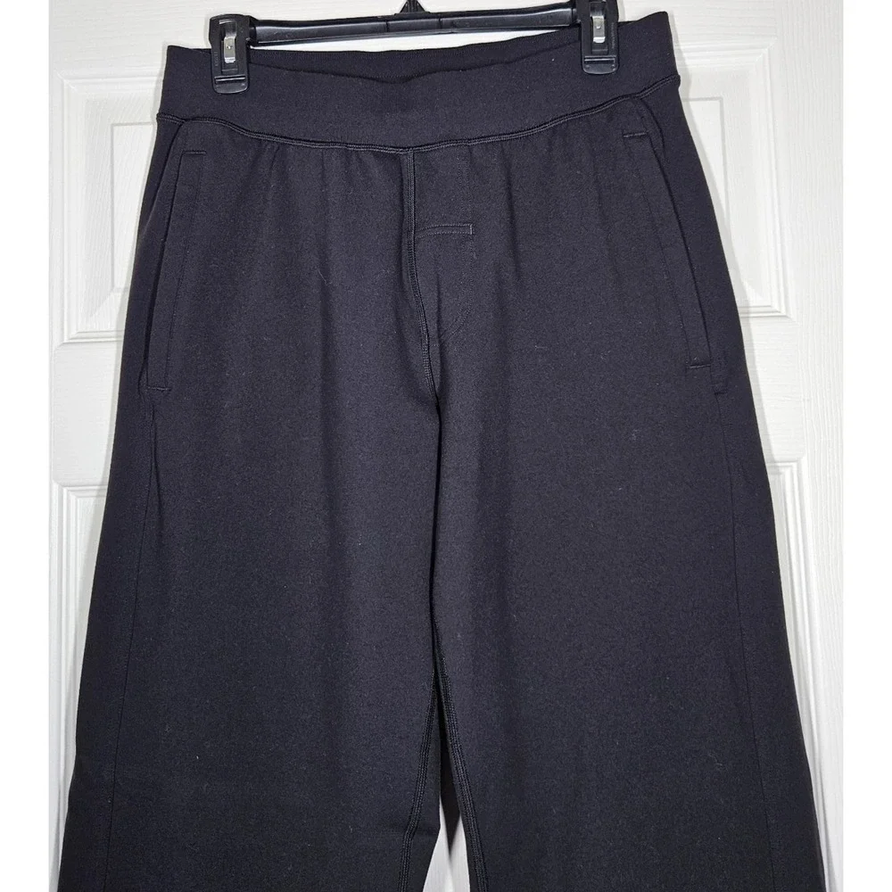 Lululemon Kung Fu Pants Men's M Black Pockets Pull On Stretch 35" Inseam Active - Picture 2 of 11